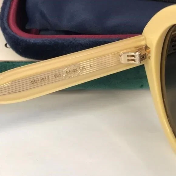 ? Oginal New GUCCIGG1081S Round-Frame Acetate Sunglasses display picture 1